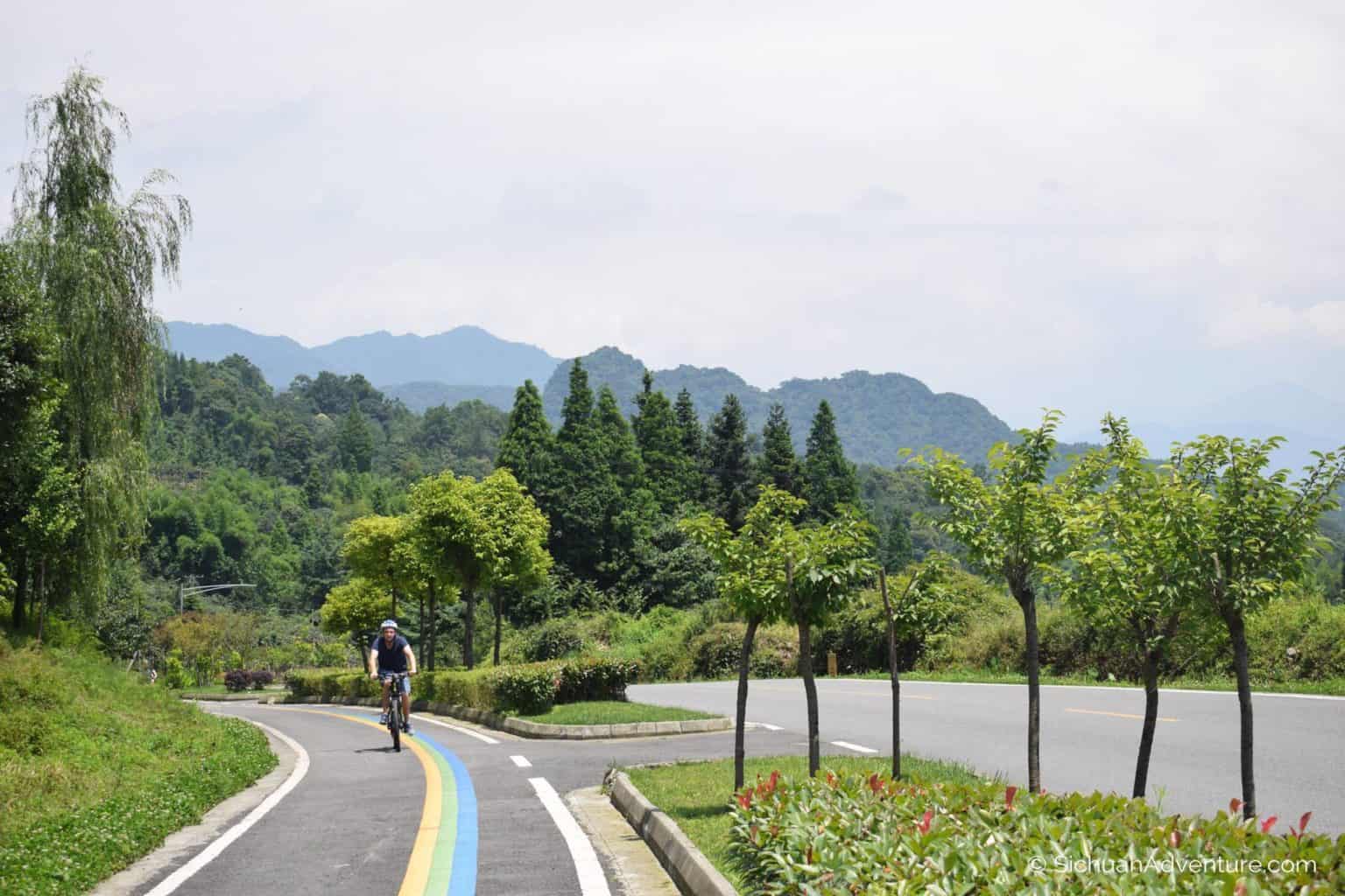 Biking Trails Between Panda Valley and Mount Qingcheng
