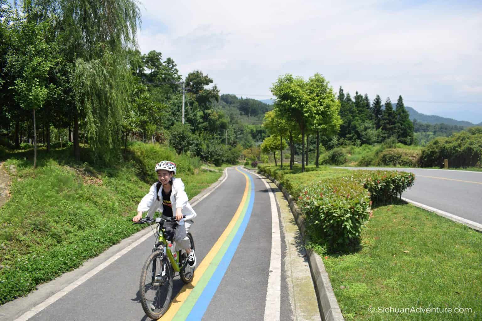 Biking Trails Between Panda Valley and Mount Qingcheng