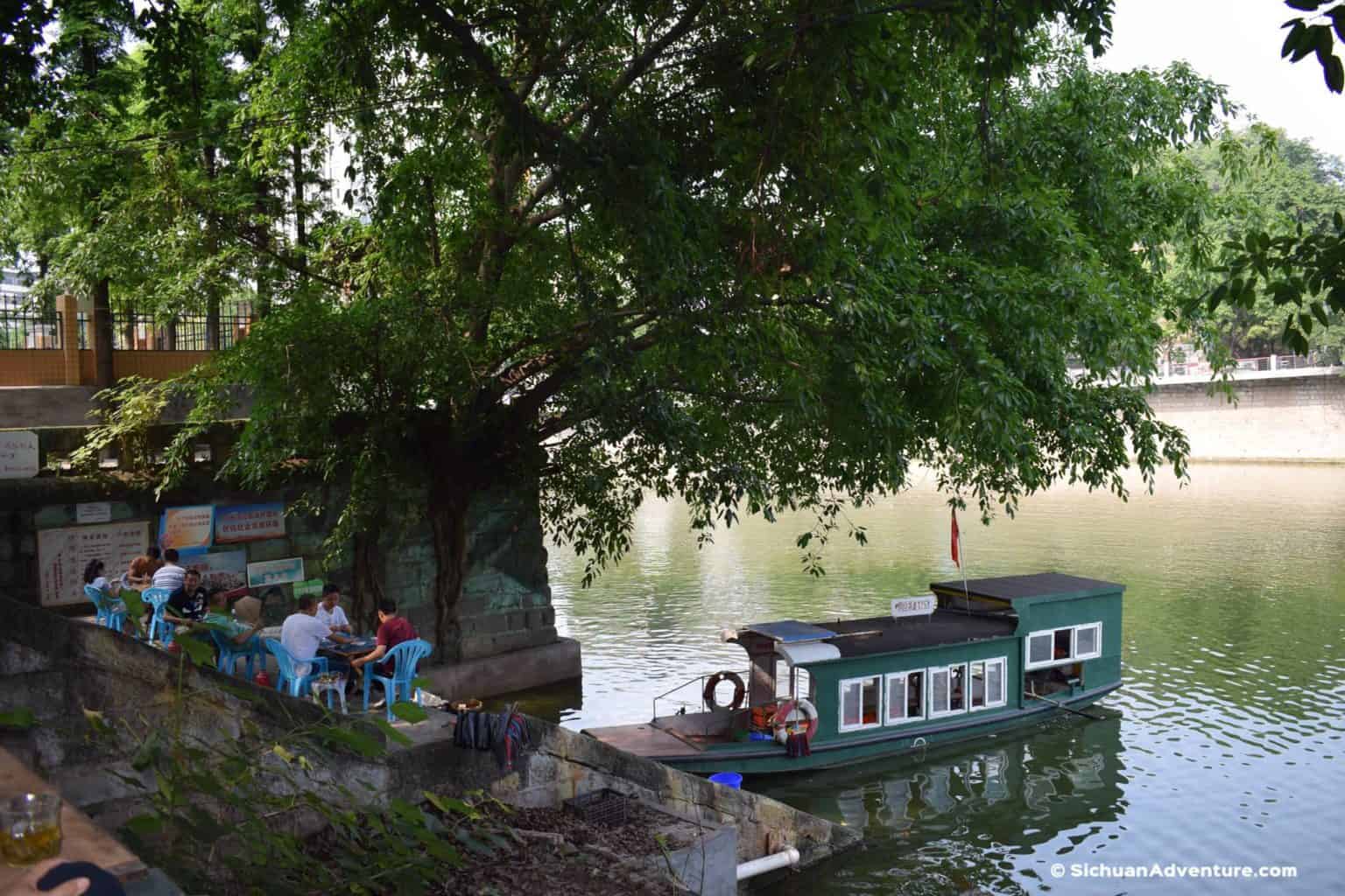 A nunery by the Wangye Temple Teahouse of Zigong